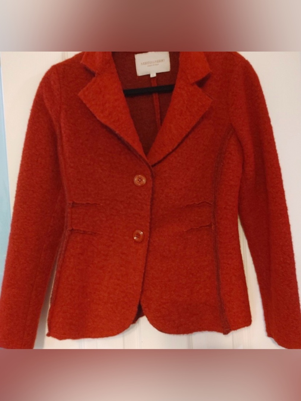 Chic Red Italian Blazer